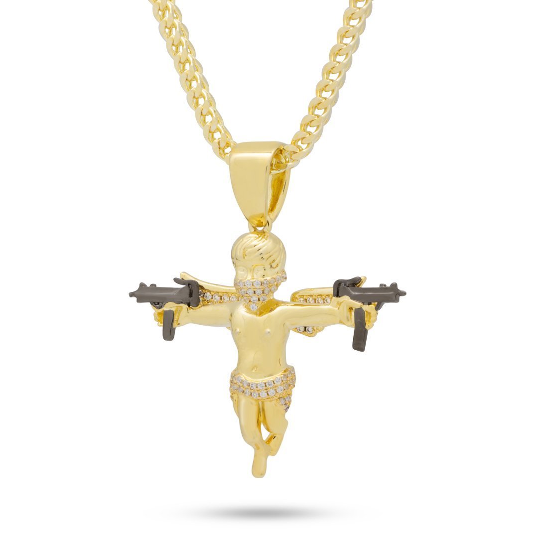 Angel with sales gun pendant